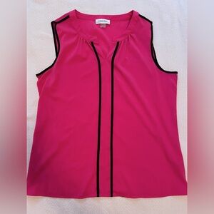 calvin klein hot pink medium sleeveless blouse